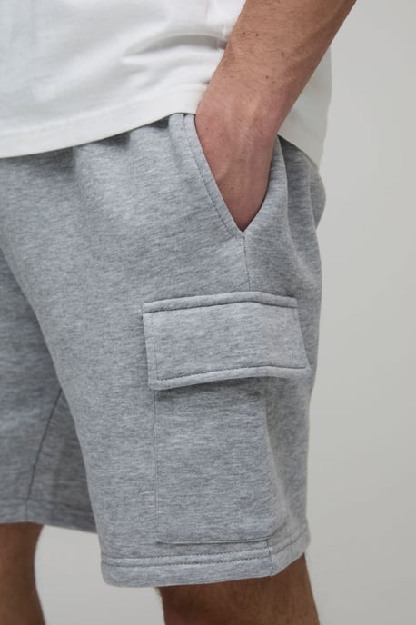 Basic Relaxed Fit Cargo Jersey Short - Image 3