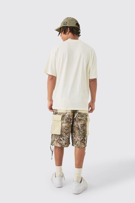 Contrast Panel Forest Camo Jorts - Image 2