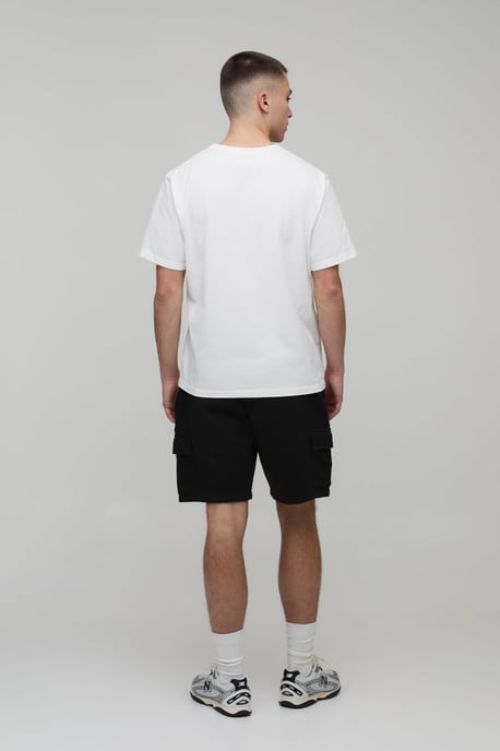 Basic Relaxed Fit Cargo Jersey Short - Image 2