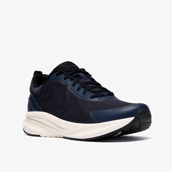 Bolham Lace Navy Knit Trainers - Image 4