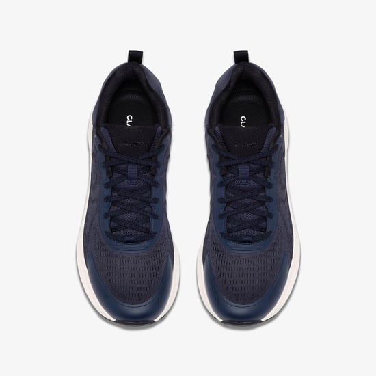 Bolham Lace Navy Knit Trainers - Image 6