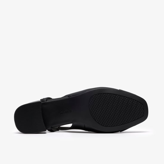 Iridessa Sling Black Leather Shoes - Image 3