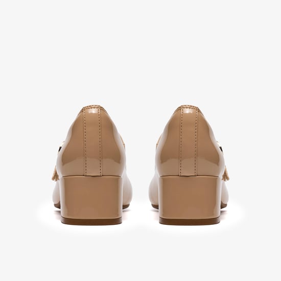 Iridessa Rae Beige Patent Shoes - Image 5