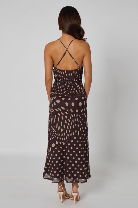Animal High Neck Maxi Dress - Image 4