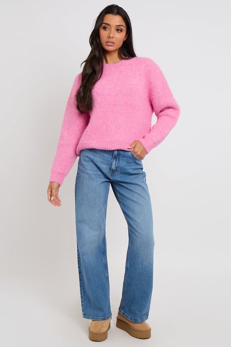 Urban Bliss Pink Wool-Blend Jumper - Image 1