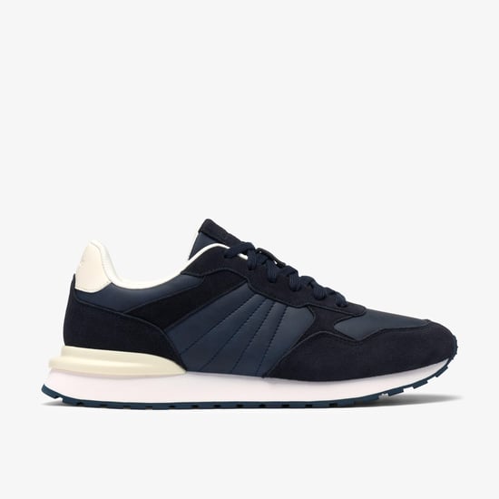 Franco Lace Navy Trainers - Image 1