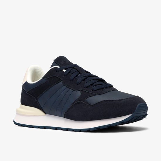 Franco Lace Navy Trainers - Image 4