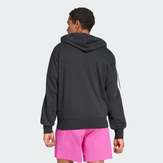Essentials 3-Stripes French Terry Full-Zip Hoodie - Image 2