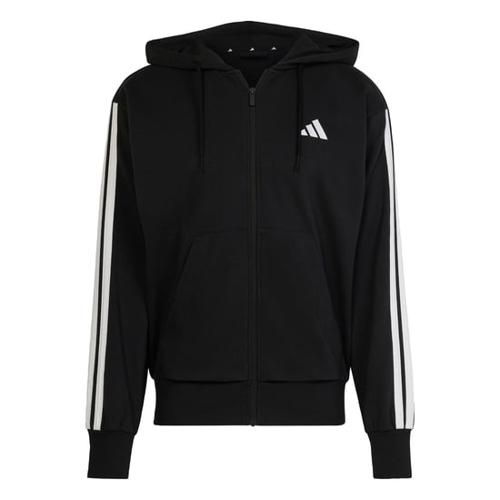 Essentials 3-Stripes French Terry Full-Zip Hoodie - Image 3