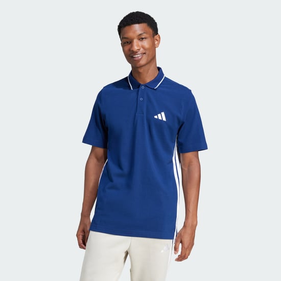 Essentials 3-Stripes Piqué Polo Shirt - Image 1