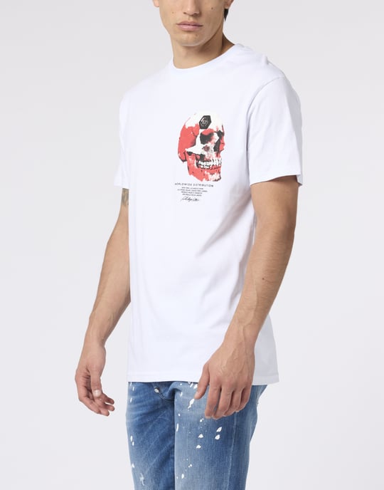 Roundneck T-Shirt Puffy Red Skull Skull - Image 2