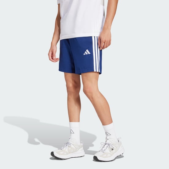 Essentials 3-Stripes Single Jersey Shorts 7-Inch - Image 1