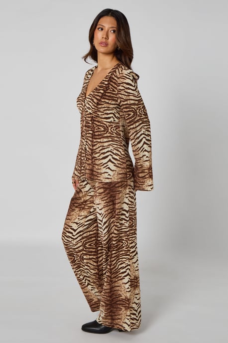 Zebra Wide Leg Trousers - Image 3