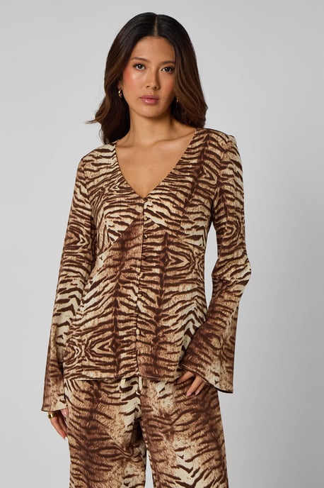 Zebra Wide Leg Trousers - Image 4