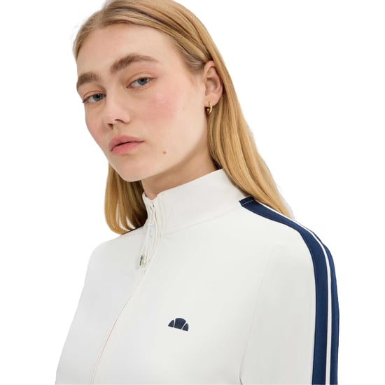 Ellesse Dames Banff Full Zip Trainingsjack (Off White) - Image 3
