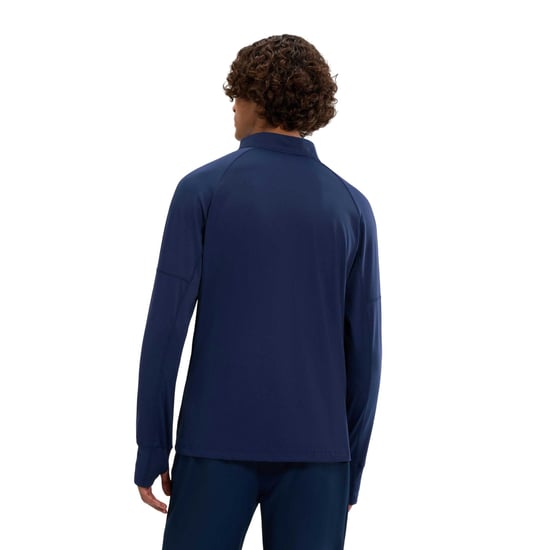 Ellesse Heren Musica Kwart Rits Lange Mouwen T-Shirt (Marineblauw) - Image 2