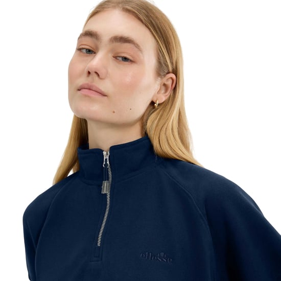 Ellesse Womens/Ladies Carrera Quarter Zip Sweatshirt (Navy) - Image 3