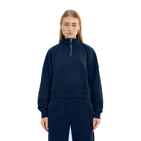 Ellesse Womens/Ladies Carrera Quarter Zip Sweatshirt (Navy) - Image 4