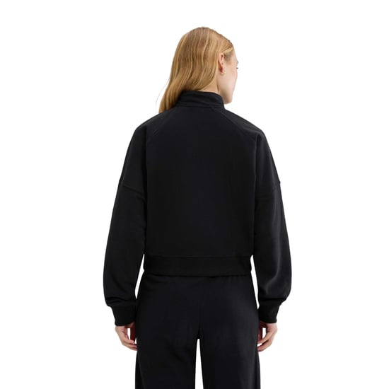 Ellesse Dames Carrera Kwart Zip Sweatshirt (Zwart) - Image 2
