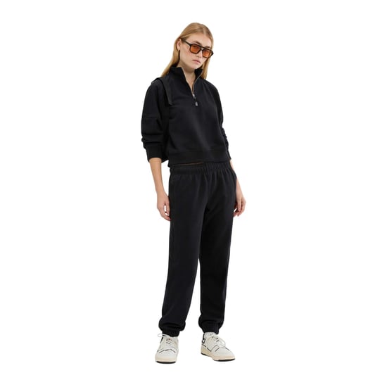 Ellesse Dames Carrera Kwart Zip Sweatshirt (Zwart) - Image 4