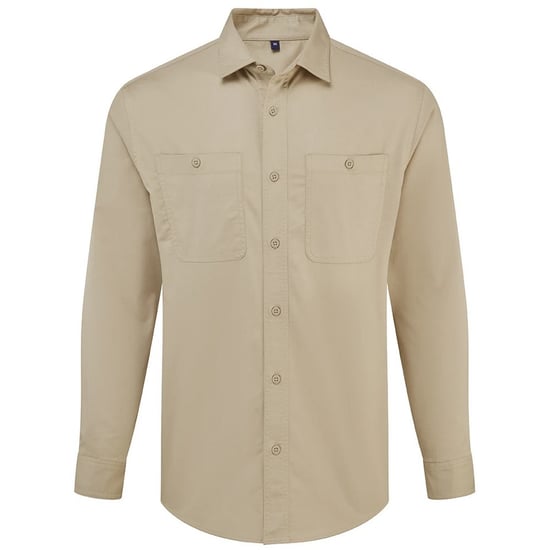 Premier Unisex Volwassenen Utility 2.0 Service Shirt (Khaki Groen) - Image 1
