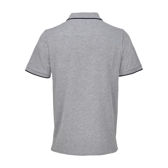 SOLS Unisex Volwassen Palermo Polo Shirt (Grijs Marl/Frans Marineblauw) - Image 2