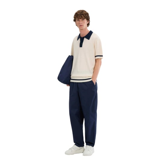 Ellesse Heren Tuccia Gebreide Poloshirt (Off White) - Image 4
