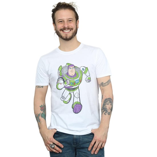 Disney Heren Toy Story 4 Classic Buzz Lightyear T-Shirt (Wit) - Image 2