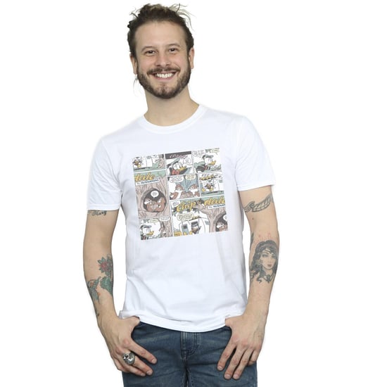Disney Heren Knabbel en Babbel Strip-T-shirt (Wit) - Image 2
