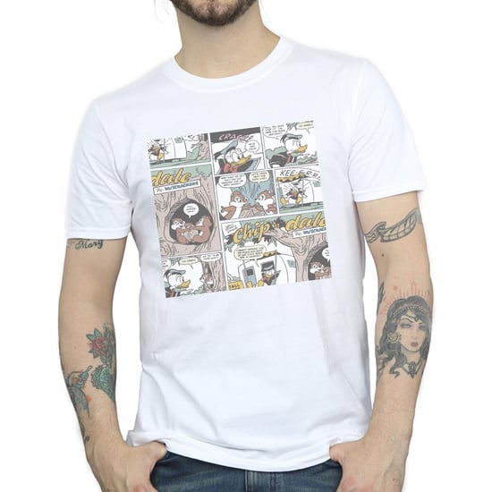 Disney Heren Knabbel en Babbel Strip-T-shirt (Wit) - Image 3