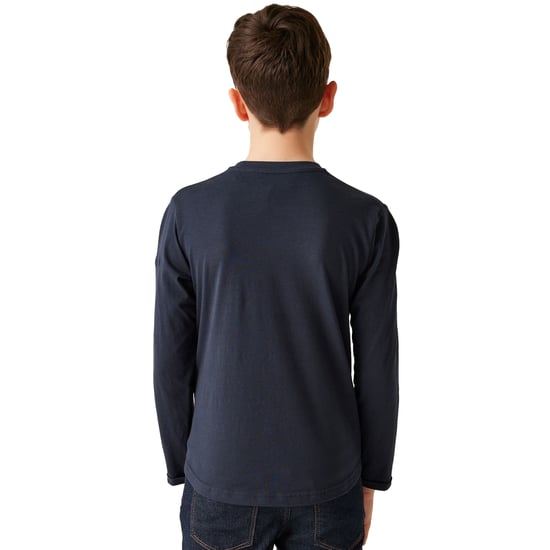 Regatta Kinderen/Kinderen Wenbie III Mountain T-shirt met lange mouwen (Marine) - Image 3