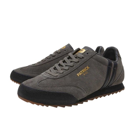 Patrick Mens Rio Suède Sneakers (Houtskool/Zwart) - Image 1