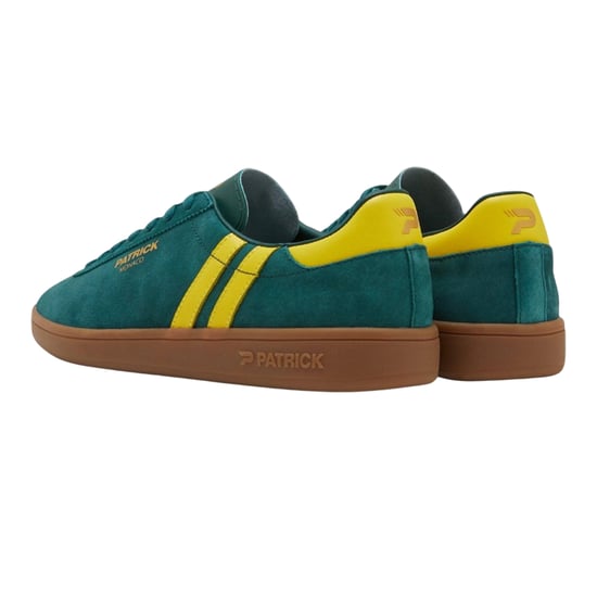 Patrick Mens Monaco Suède Cupsole Sneakers (Groen/Geel) - Image 2