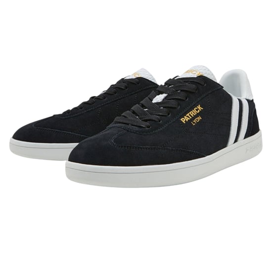 Patrick Mens Lyon Suede Cupsole Sneakers (Zwart/Wit) - Image 3