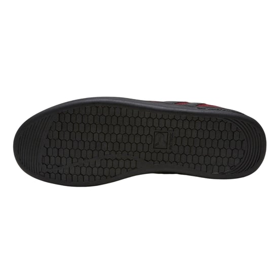 Patrick Mens Lyon Suede Cupsole Trainers (Burgundy/Black) - Image 4