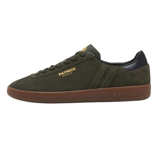 Patrick Mens Monaco Suède Cupsole Sneakers (Olijf/Zwart) - Image 1