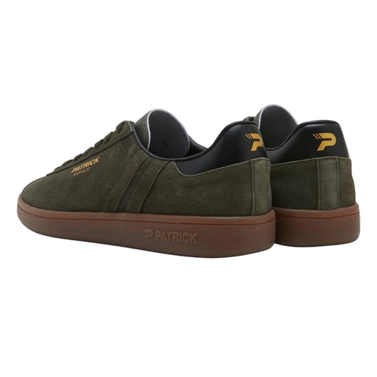 Patrick Mens Monaco Suède Cupsole Sneakers (Olijf/Zwart) - Image 2