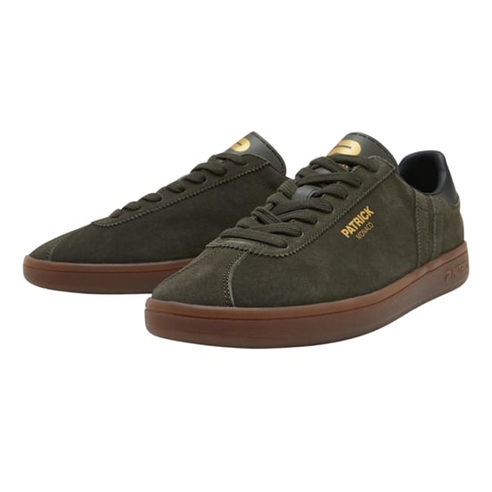Patrick Mens Monaco Suède Cupsole Sneakers (Olijf/Zwart) - Image 3