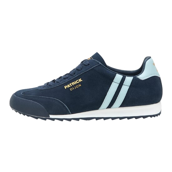 Patrick Mens Dijon Suede Running Trainers (Navy/Sky Blue) - Image 3