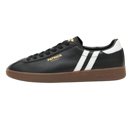 Patrick Mens Monaco Suède Cupsole Sneakers (Zwart/Wit/Donkergum) - Image 1