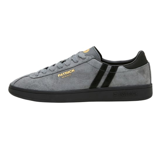 Patrick Mens Monaco Suède Cupsole Sneakers (Charcoal/Zwart) - Image 1