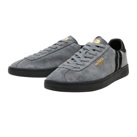 Patrick Mens Monaco Suède Cupsole Sneakers (Charcoal/Zwart) - Image 3
