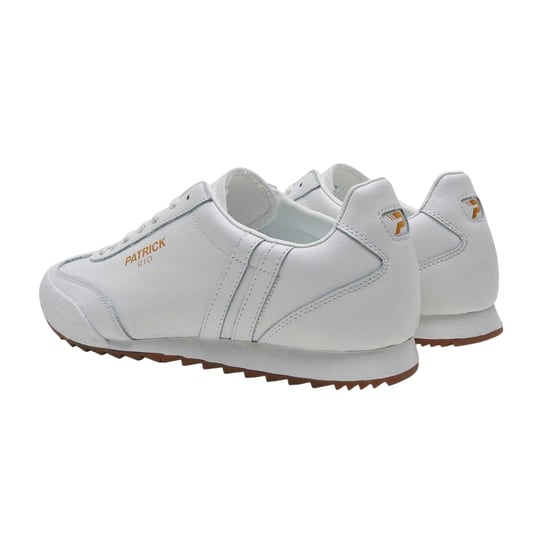 Patrick Mens Rio Leather Running Trainers (White) - Image 2