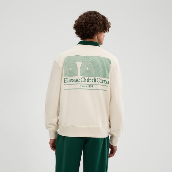 Ellesse Mannen Club Di Corsa Hoodie (Off White) - Image 4