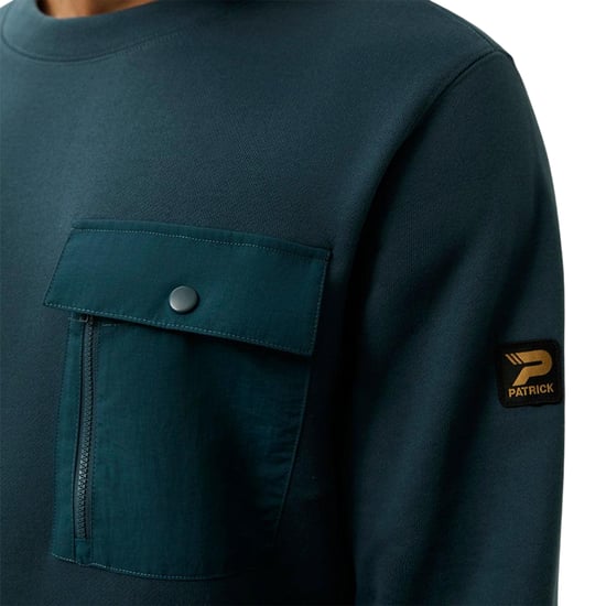 Patrick Mens Archie Crew Neck Sweatshirt (Donkerblauw) - Image 3
