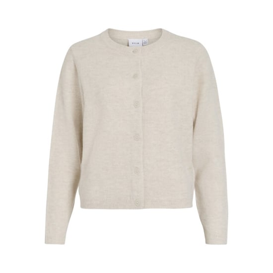 Vila Viliga ls o-neck knit cardigan noos beige - Image 1