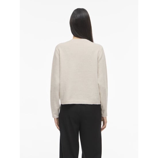 Vila Viliga ls o-neck knit cardigan noos beige - Image 6