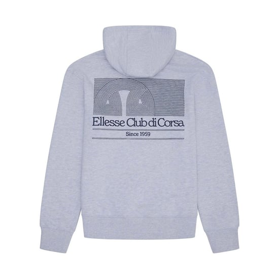 Ellesse Mens Club Di Corsa Hoodie (Light Grey) - Image 2
