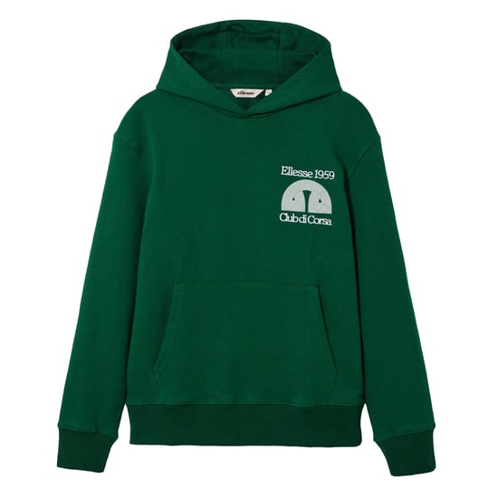 Ellesse Mens Club Di Corsa Hoodie (Dark Green) - Image 1