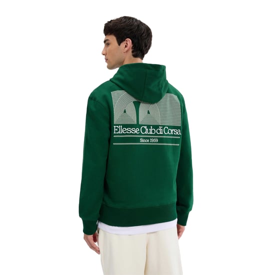 Ellesse Mens Club Di Corsa Hoodie (Dark Green) - Image 2